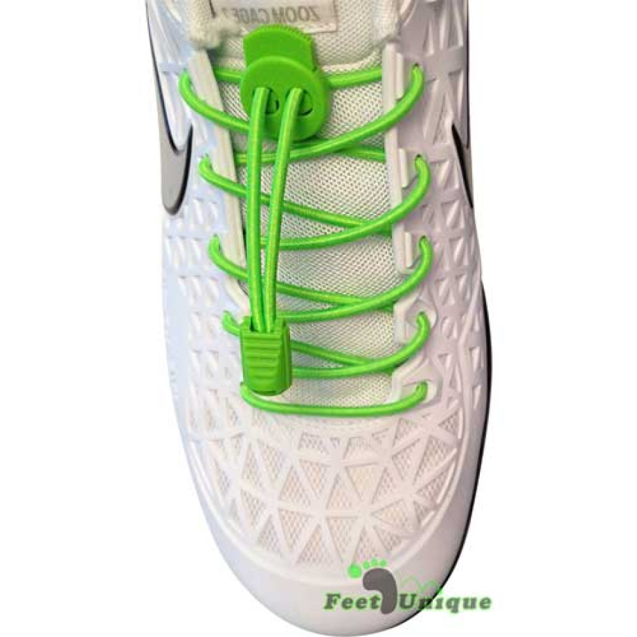 Buy Elastic Lock Neon Green Shoelaces Here